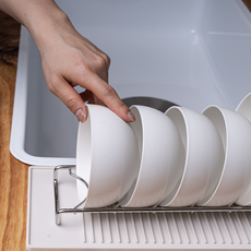 JVR 올스텐 그릇꽂이정리 접시정리대 밥공기대접정리대 (선택1) 2P세트, 밥공기 정리대, 1세트