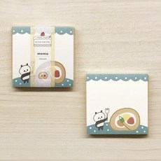 mizutama x 古川紙工 CAKE SHOP系列 便條紙, 1個, 03.蛋糕捲