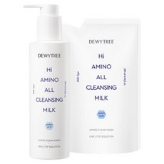 듀이트리 하이 아미노 올 클렌징 밀크 본품 200ml + 리필 200ml 세트, 1개