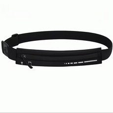 1+1 야광 안전반사지 밀착고정 프리미엄 플립벨트 러닝허리밴드 크로스힙색, 블랙, 1세트, 700ml