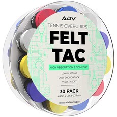 ADV 드라이 테니스 오버그립 테이프 3 6 12 30 60팩 펠택 라켓 그립 초흡수성 편안한, 30 Pa Multi Color