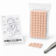 하루테라피 혈자리 귀 지압 패치 경락 붙이는 지압 이침 귀침 600매, 내츄럴, 1개