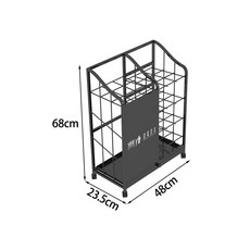 우산꽂이 우산 미용실 거치대 업소용 보관함 철선, A. A형 검정 48cm, 1개