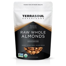 테라소울 슈퍼 생아몬드 저온 살균되지 않음 6파운드 3 x 2파운드 봉지, Almonds Whole, 32 Ounce (Pa of 1)