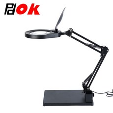 pcb 경 돋보기 검사 산업용 작업용 청유리 고배율 시계 용접, 3색램프 화이트/화이트 유리(마더 미러) 30/40배