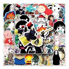 스튜디오 지브리 스티커 50p, 1개, a 1개, a