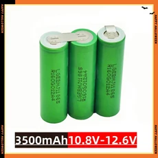 OK-18650MJ1 리튬이온 배터리 2s1p 1s3p 3s2p 4s2p 5s2p 6s2p 18650 파워팩 3500mAh 18V 드라이버 충전식, [02] P3S1P MJ1