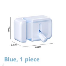 책상용 케이블 관리 클립 코드 장착형 충전 가장자리 전선용 간단한 드릴 정리함 및 데이터 없는, Blue 1 piece