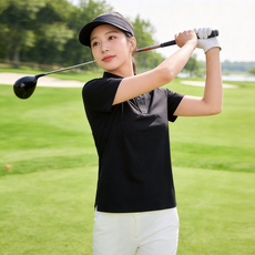 여성 골프 반팔 티셔츠 카라넥 냉감 스판 통기성 기능성 여름 상의