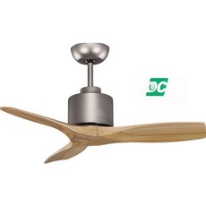 （修一）穩帝士 吊扇52吋 實木DC吊扇 直流變頻 北歐風吊扇 實木葉片安裝實拍 不付燈 遙控 台灣製造, 原木霧鋁