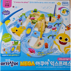 핑크퐁 아기상어 MEGA 아쿠아 익스프레스 수로X낚시 놀이 세트, 아이윌컴퍼니