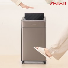 신일전자 킥 모션 듀얼 센서 휴지통 원터치 기저귀 밀폐 살균 냄새차단 30리터 자동 쓰레기통, 킥 30L 티타늄 SLTB-W30TK