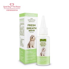 Good Boy Pet House Fresh Breath 寵物潔牙露 犬貓通用 口腔清潔水 無酒精溫和配方, 1個, 汪汪專用, 30ml