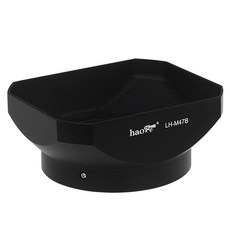 Haoge LH-M47B 올림푸스 M.ZUIKO 디지털 ED 12mm f2 렌즈 대체 LH-48 블랙