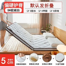 環保椰棕床墊｜護脊硬墊｜可折疊乳膠棕墊｜厚度可選, 1個, 駝絨白（椰棕+乳膠+面料）5CM,800mm*2000mm, 駝絨白（椰棕+乳膠+面料）