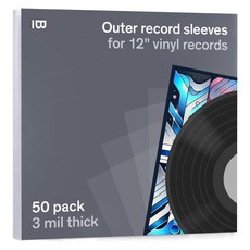 Boundless Audio - 50 - 12.75 x 12.75 3 비닐 레코드 슬리브 레코드 프리미엄 외부