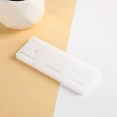 벽걸이 형 홀더 펀치 프리 플러그 해결사 자체 접착 소켓 케이블 전원 스트립 와이어 정리 랙, 08 White