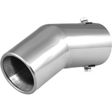 검은색 배기 팁 1.5인치에서 2인치 끝관 직경에 맞춤 코팅된 스테인리스 스틸 자동차 머플러, Chrome