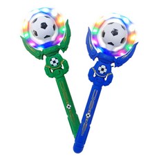 LED 멜로디 축구공 회전 불빛봉, 1개, 블루