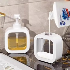 씽크대세제통 물비누 300ml 핸드워시 샴푸디스펜서, 1개, 블랙