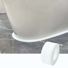 自黏式美縫貼 水槽貼條 磁磚縫隙貼 廚房防水防黴美縫貼膠帶, 1個, 3.8cm寬度【白色】.,1米
