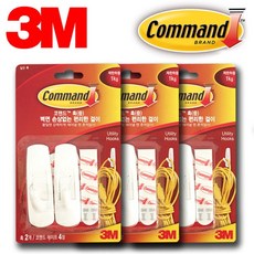 옷걸이 중형 6P 3M 후크행거 벽걸이 76465ea 1(ea), 색상, 1개