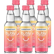 [3+3] 소다스트림 버블리 드롭스 베를리니 블리스 탄산 음료 믹스, 40ml