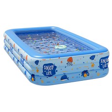 游泳池嬰兒童充氣游泳池成人超大家用移動智能閃充游泳池戶外批發, 1個, 如圖