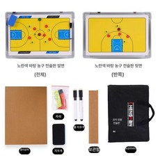 축구 전술판 휴게실 칠판 포지션 교체 보드 마그네틱, 1개, 옐로우 베이스 농구 전술판 (세트 1)