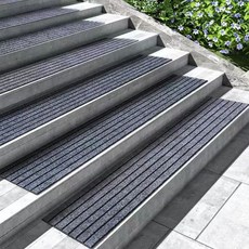 실외계단매트 호텔 관공서 입구 미끄럼방지 패드 계단, 5_그레이 줄무늬 접착테이프, 30x200cm