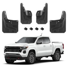 TECHPICCO 머드 플랩 쉐보레 콜로라도 Z71 WT LT 2023 2024 2025 2026에 적합 머드 가드 4피스 펜더 가드 쉐보레 콜로라도 액세서리 2023-202, TECHPICCO 머드 플랩 쉐보레 콜로라도 Z71 W