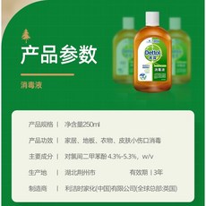 滴露消毒液洗衣消毒水 家用殺菌消毒除螨 寵物地板消毒水 洗衣液洗衣機消毒, 1個, 250ml