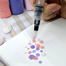 꿀이맘 수채화 워터브러쉬 납작 물붓 물붓펜