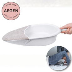 Aegen 편안한 침대용 대형 변기 와상환자 간호용 10도각 배변 보조기, 1개, 퓨어화이트