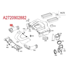 호환 A03Z-왼쪽 + 오른쪽 공기 흡입 호스 덕트 메르세데스 벤츠 GLK350 3.5L 2010-2012 파이프, 01 Black