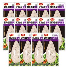 하림 닭가슴살 블랙페퍼, 100g, 14개
