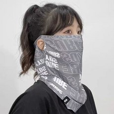 1+4 아이스핏 자외선차단 쿨 넥워머 마스크 머플러 바라클라바, 그레이, 5개