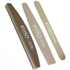 EOSO 雙面磨砂美甲搓條 100/180 專業修甲工具 可水洗消毒, 1套, 咖