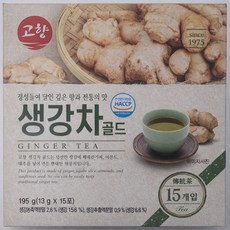 생강차골드 분말차 건강한차 고향 생강차 골드 15스틱 X5 생강, 13g, 15개입, 5개