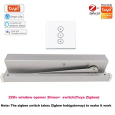 스마트 전기 창문 오프너 여닫이 닫기 센서 AC220V 옵션 와이파이 RF 리모컨 열림 레인, 05 kit11