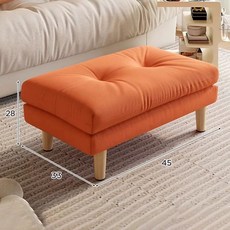 발받침대 사무실발판 다리받침대 원목페달 발패드 쿠션 발받침대, I. 업그레이드 모델더욱 편해짐 바이브런트 오렌지