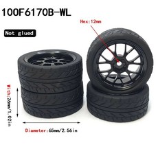 YSIDO 1/12 1/14 버기 타이어 휠 림 HSP 94177 Wltoys 144001 124018 124019 124017 124016 RC 자동차 12mm 육각 4 개, 106170B-WL