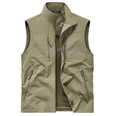 多口袋男款工裝背心 - 春秋戶外攝影運動休閒坎肩