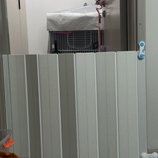 더 스프링라이프 접이식 애완동물 울타리 고양이 강아지 실내용 PVC 펜스, 너비96 cm, 1개, 높이80 cm