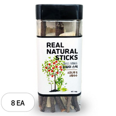 그로비타 소동물 네추럴 사과나무 이갈이 스틱, 8개