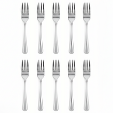 구스토 업소용 스텐 어린이 포크 10p 세트, 10개, 실버