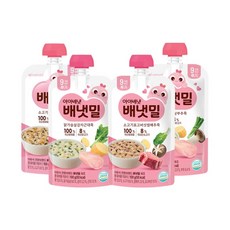 아이배냇 배냇밀 짜먹는 실온 이유식, 100g, 1개, 소고기표고2 + 닭가슴살감자2 + 닭가슴살부추2