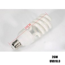 발열전구 온열 열등 파충류 열 전구 램프 빛 양서류 UVB 가정용 번식 치킨 난방, 26W UVB10.0