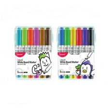 모나미 생잉크 보드마카 220(둥근닙) 6색 세트, A세트