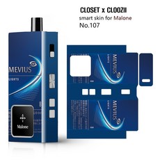 말론 MALONE 전자담배 전용 스킨 스티커 케이스 (타기종 호환x), 1개, C.블루우스(107)